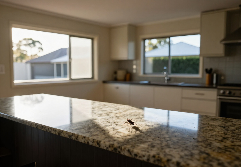 Balcony in Manly after wasp nest removal